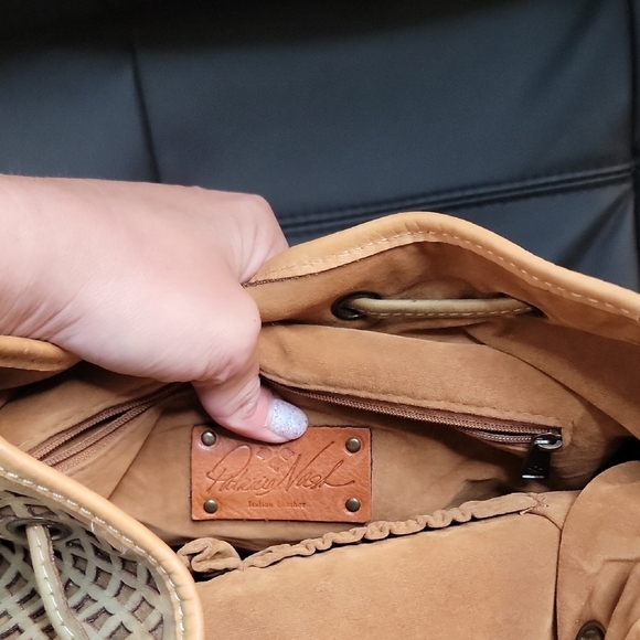 Stylish Olive Green Patricia Nash Bucket bag - Picture 3 of 5